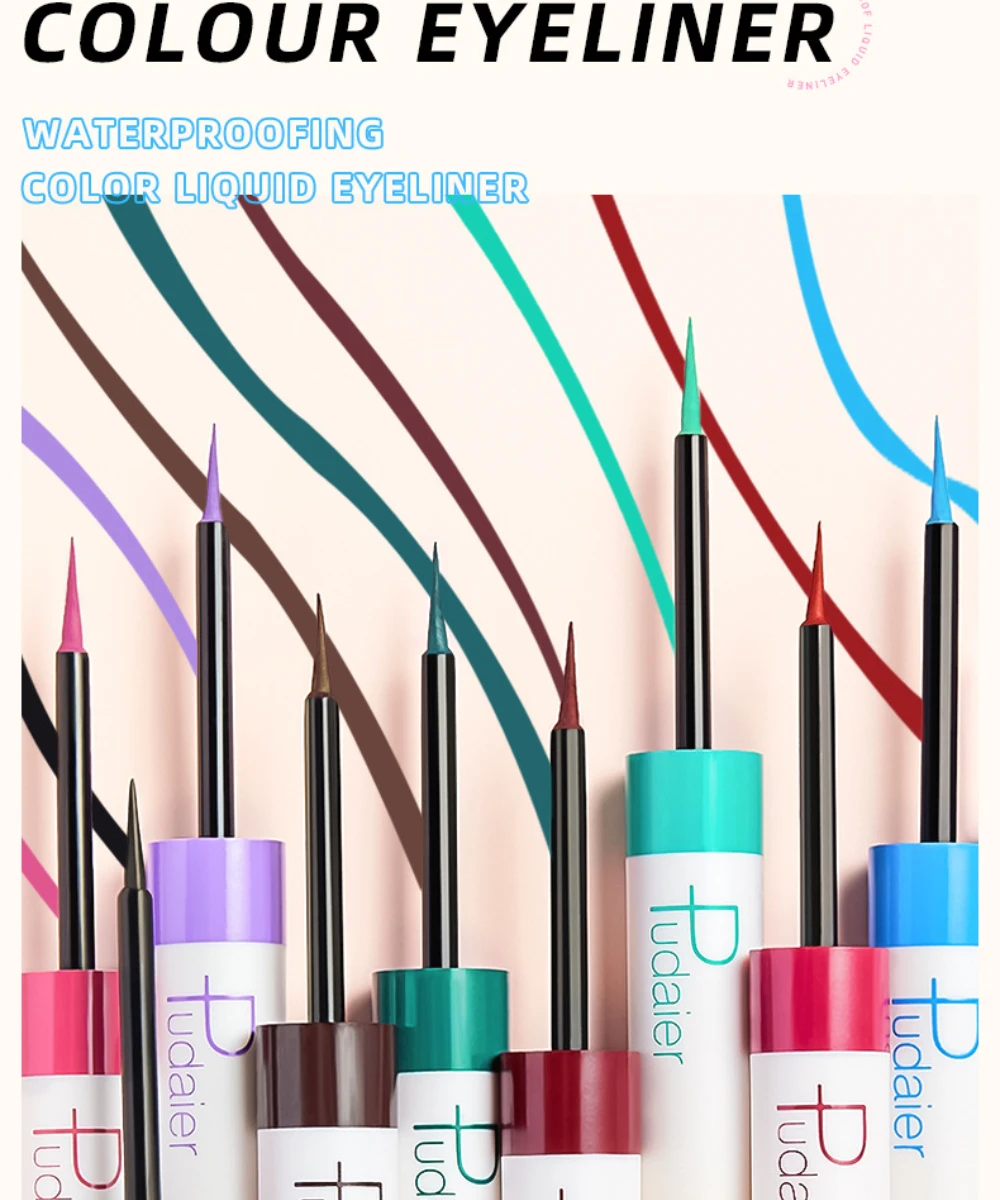 Waterproof Liquid Eyeliner Pen - Hoge kwaliteit merk matte kleurrijke vloeibare