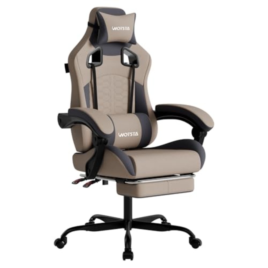 Massage - Gamingstoel met massagefunctie, ergonomische pc-gamingstoel in