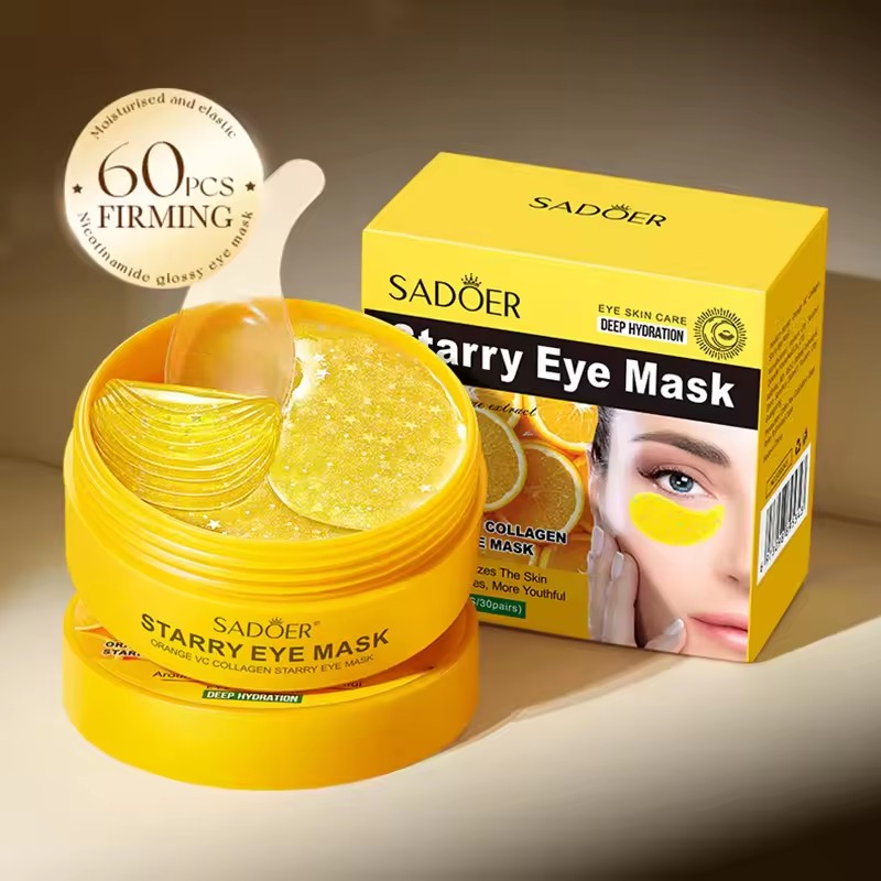 Collagen Under Eye Patches - 60 stks SADOER Vitamine C Kristal