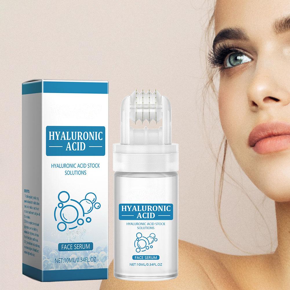 Hyaluronic Acid Facial Serum - Hyaluronzuur gezichtsserum 10 ml, met rollerapplicator,