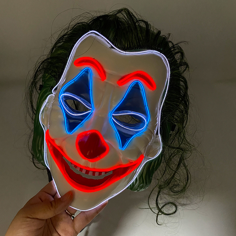 Led Light Therapy Face Mask - Cosplay DC Joker Hoofddeksel Masker Smilling