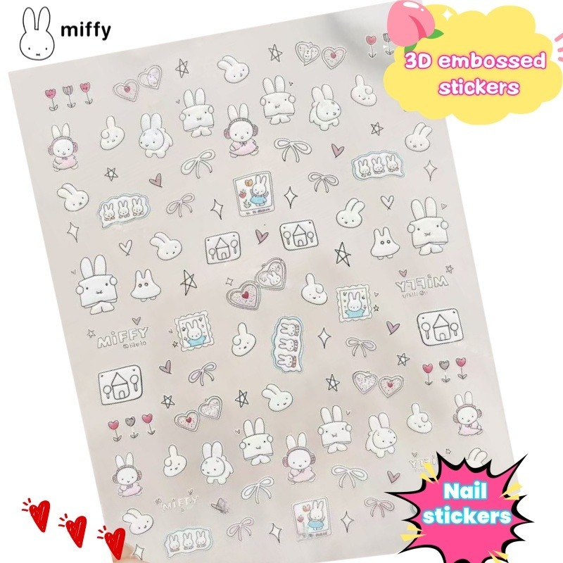 Nail Art - Nijntje cartoon nagelstickers anime konijn waterdicht