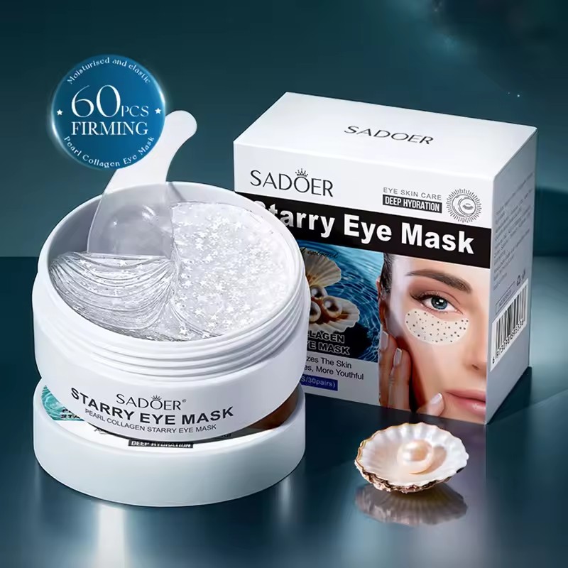 Collagen Under Eye Patches - 60 stks SADOER Parel Kristal Collageen