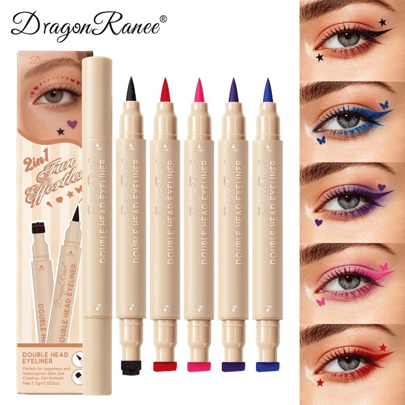 Double-Ended Stamp Eyeliner Kl - Waterproof Liquid Eyeliner Pen recensie en prijs