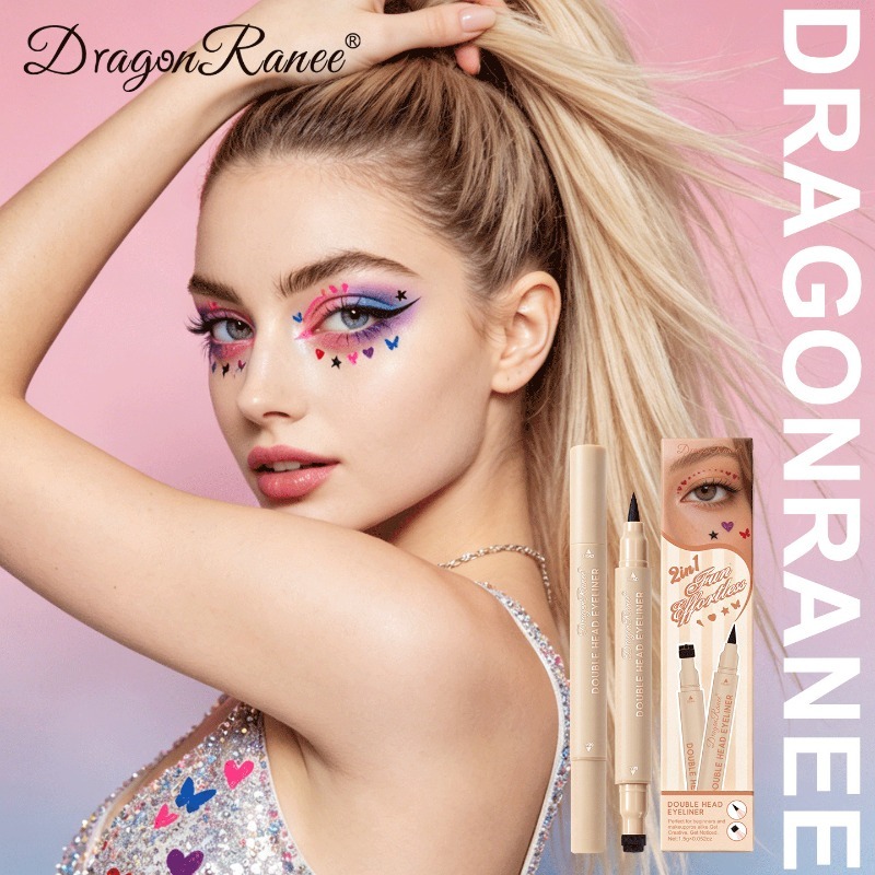 Double-Ended Stamp Eyeliner Kl - Waterproof Liquid Eyeliner Pen recensie en prijs