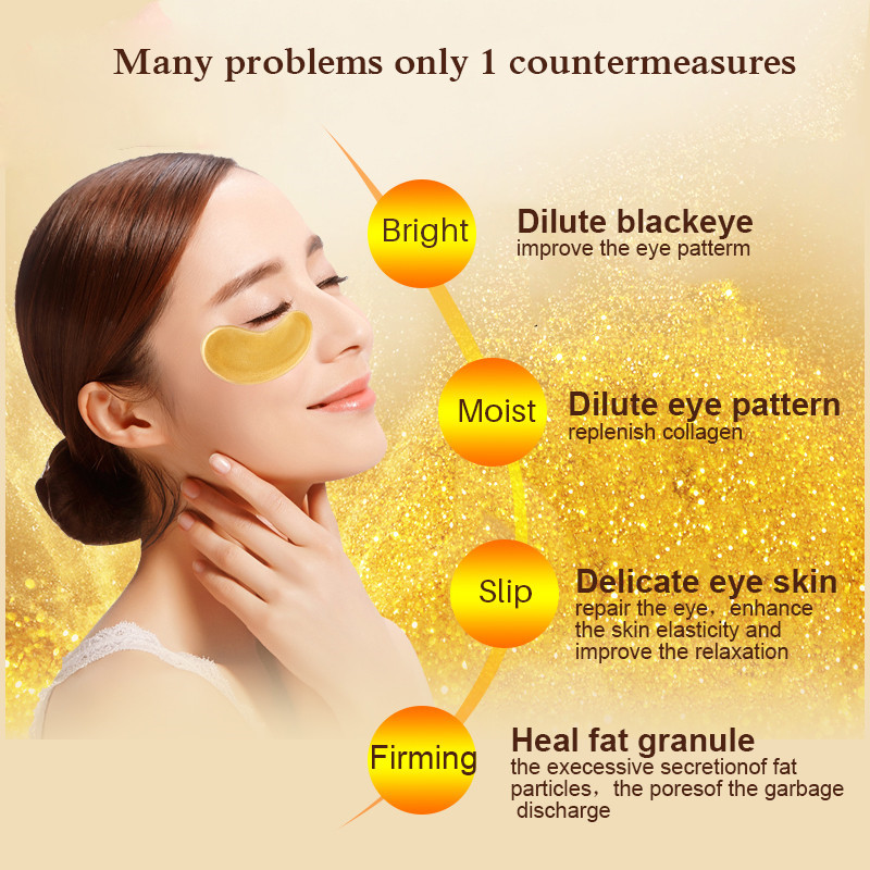 10/20 Stuks Gouden Kristal Col - Collagen Under Eye Patches recensie en prijs