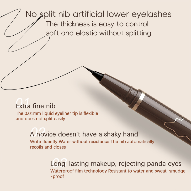 Gladde zeer fijne eyeliner-pen - Waterproof Liquid Eyeliner Pen recensie en prijs