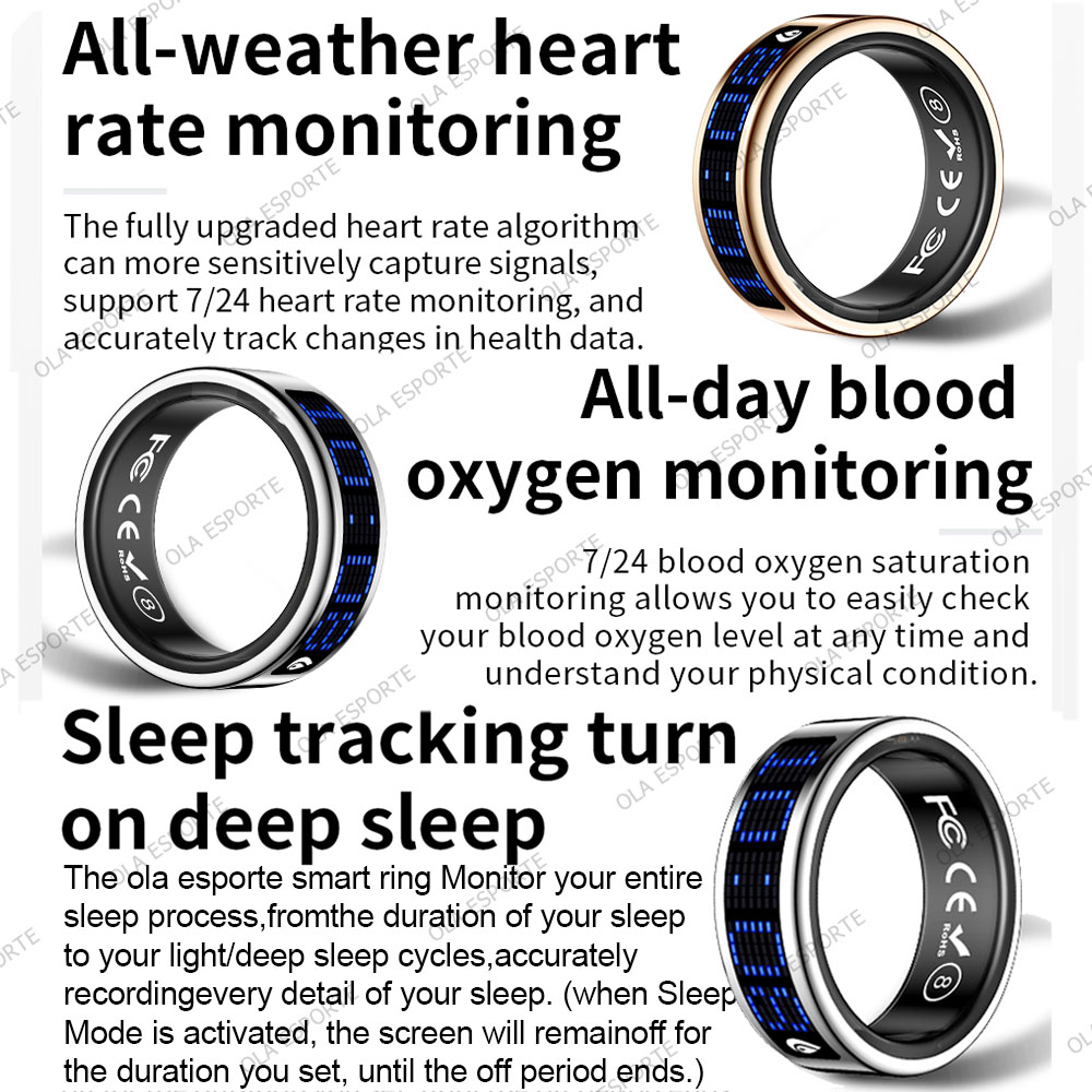Smart Ring met touchscreen, op - Health Monitors recensie en prijs