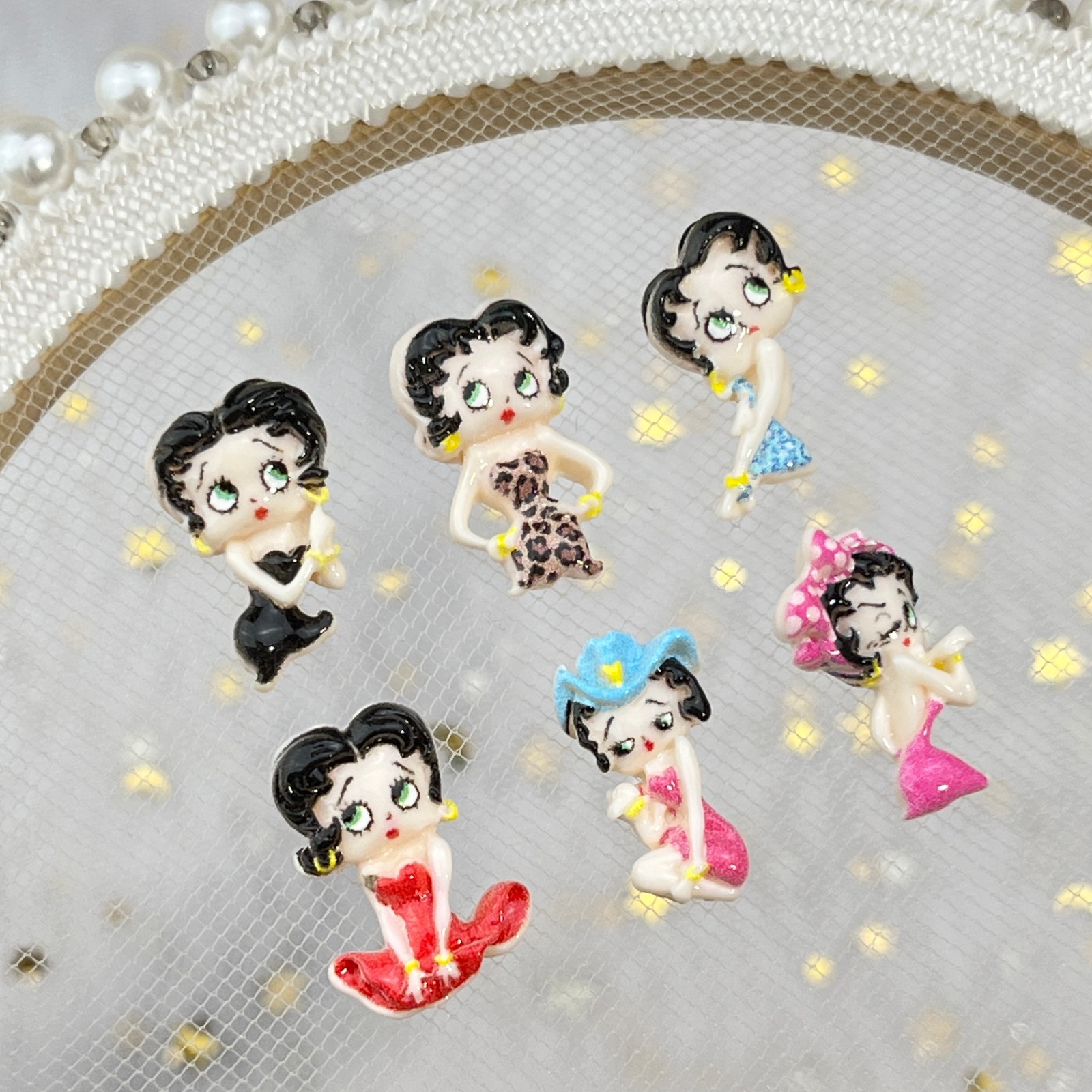 100 stuks Cartoon Betty Nagelk - Nail Art recensie en prijs