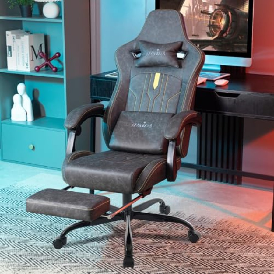 Gamingstoel met voetsteun voor - Massage recensie en prijs