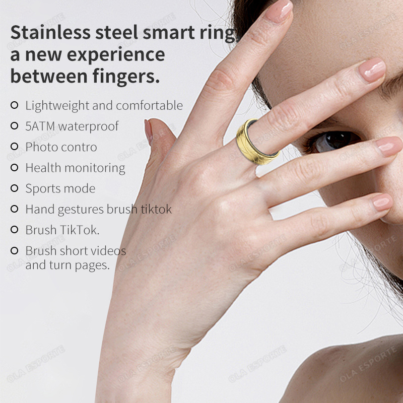 Roestvrijstalen slimme ring, w - Health Monitors recensie en prijs