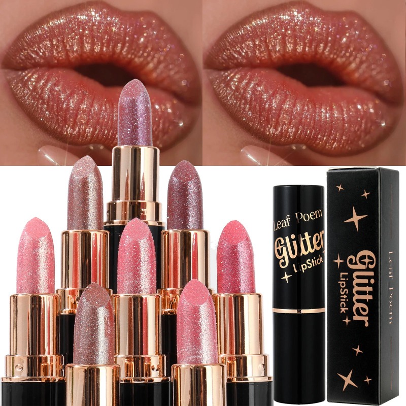 Metallic Glitter Lipstick Diam - Matte Velvet Lip Tint Long Lasting recensie en prijs
