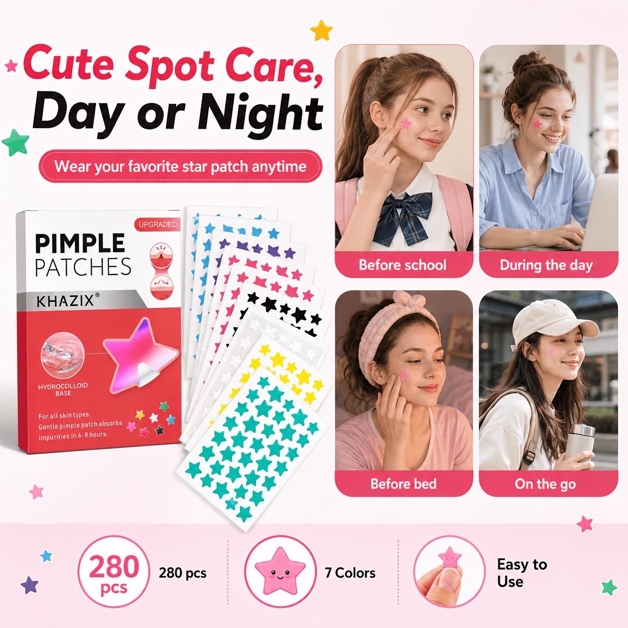 280 stuks Stervormige Pimple P - Hydrocolloid Pimple Patch recensie en prijs