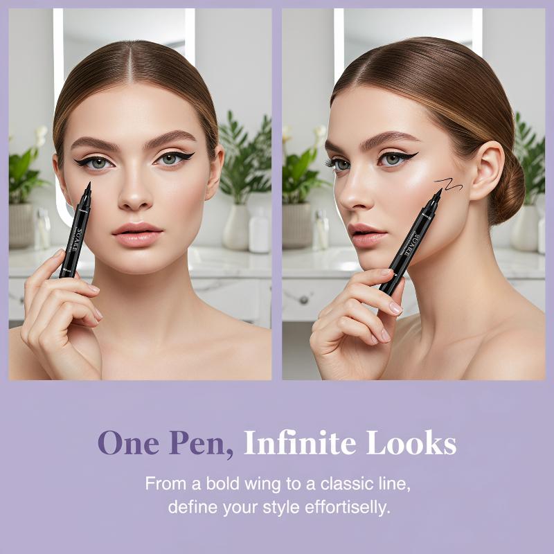 2PCS Zwarte Eyeliner Dubbelzij - Waterproof Liquid Eyeliner Pen recensie en prijs